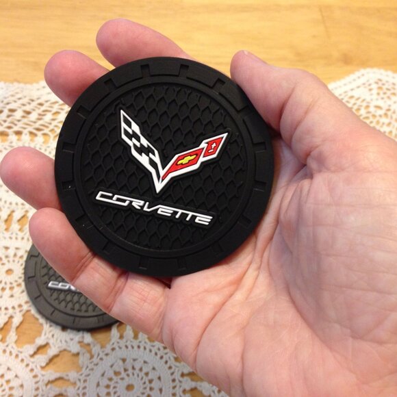 Corvette car coasters, new - Picture 2 of 4
